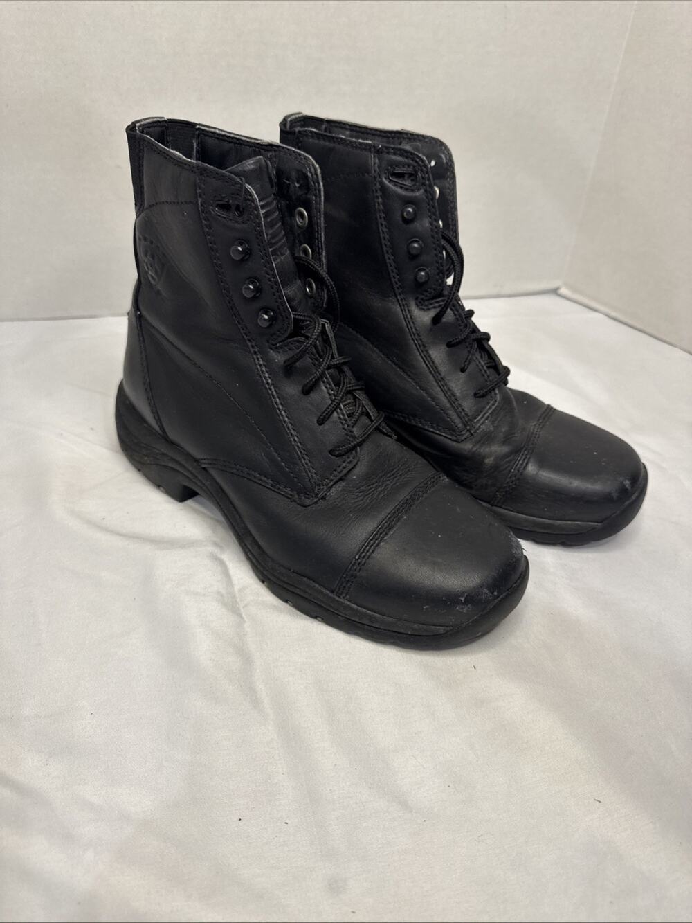 Ariat Boot Womens Size 7 B Scout Paddock Lace-up Black Leather Riding